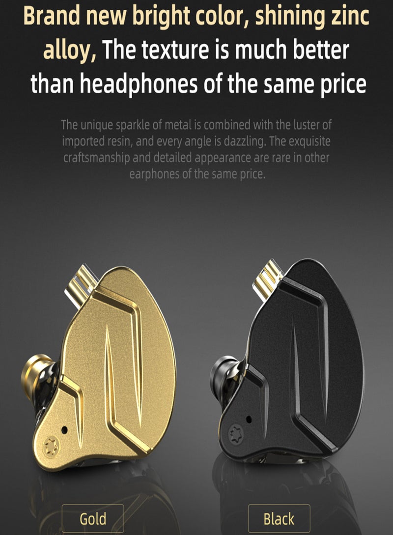 كي زد سماعات أذن KZ ZSN PRO X داخل الأذن 1DD+1BA هايبرد بمحرك ديناميكي مزدوج مع صوت ستيريو عميق وعميق، سماعات أذن مريحة مع كابل قابل للفصل لأجهزة واجهة الصوت 3.5 مم (بدون ميكروفون) - Image 2