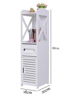 Generic 𝐅𝐅𝐃 Floor Standing Storage Cabinet, Small Bathroom Storage Corner Floor Cabinet Slim Side Cabinet for Home Kitchen Washroom Balcony  - Image 2