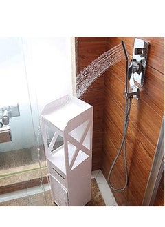 Generic 𝐅𝐅𝐃 Floor Standing Storage Cabinet, Small Bathroom Storage Corner Floor Cabinet Slim Side Cabinet for Home Kitchen Washroom Balcony  - Image 5