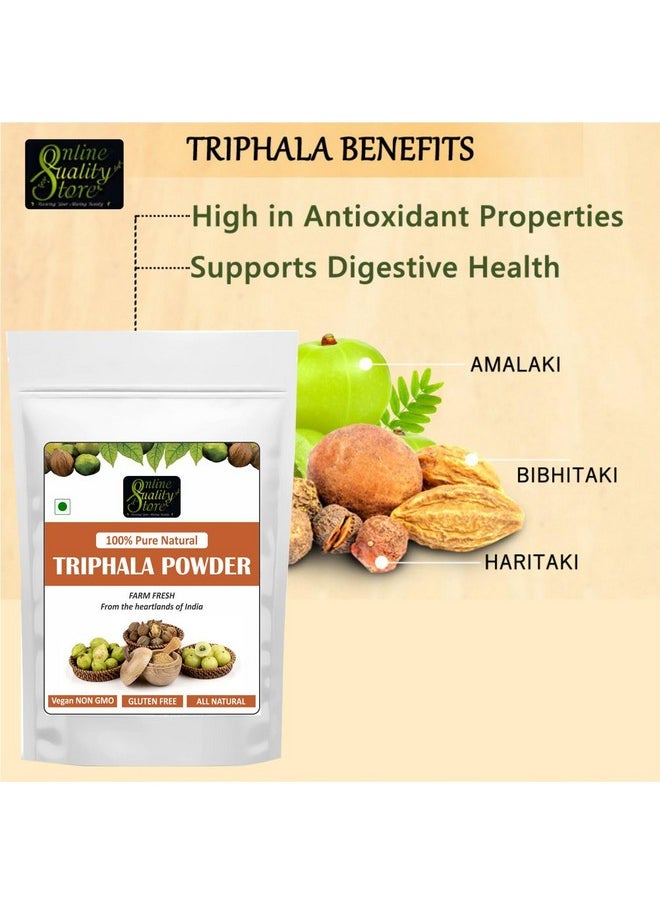 Online Quality Store Triphala Powder - 100G For Eating, Hair And Skin, Churna Powder Of Amla, Behada, Harada  - Image 3