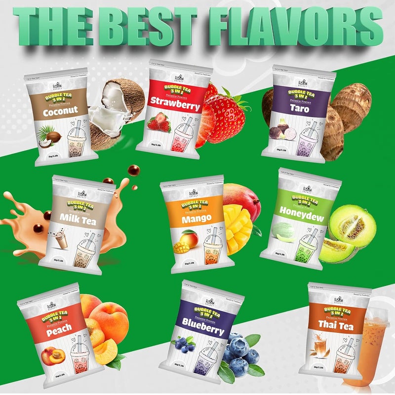 Fusion Select 2.2lb Taro Milk Tea Powder - 3-in-1 Instant Beverage Mix for Bubble Tea - Image 4