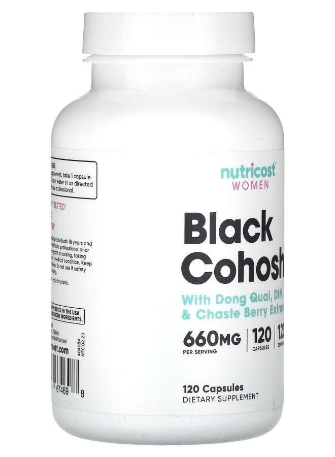 Nutricost Women Black Cohosh 660 mg 120 Capsules - Image 2