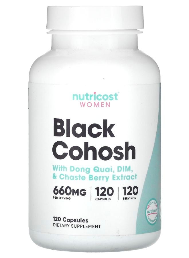 Nutricost Women Black Cohosh 660 mg 120 Capsules - Image 1