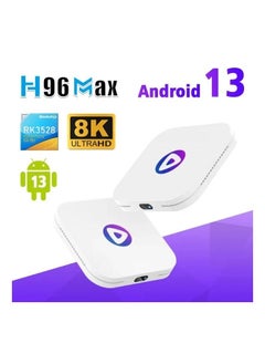 جهاز تي في بوكس H96 MAX (رسيفر انترنت) اندرويد 13.0 الذكي مع جهاز تحكم عن بعد ومشغل وسائط منزلي