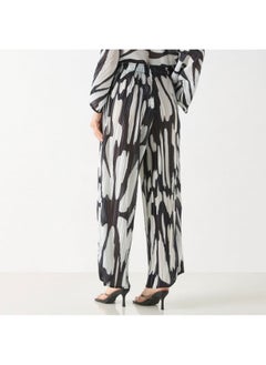 2Xtremz 2Xtremz All-Over Print Plisse Wide Leg Pants with Pockets  - Image 1