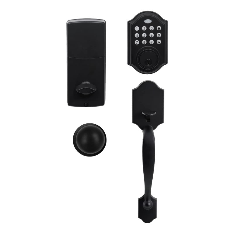 KIAYACI Keyless Front Door Lock Set with Keypad Black
