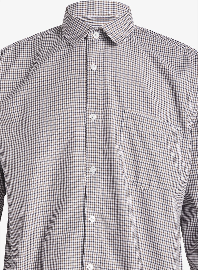 Robert Wood Multi Check Semi Formal Shirt - Image 3
