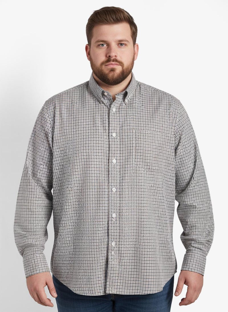 Robert Wood Multi Check Semi Formal Shirt - Image 4