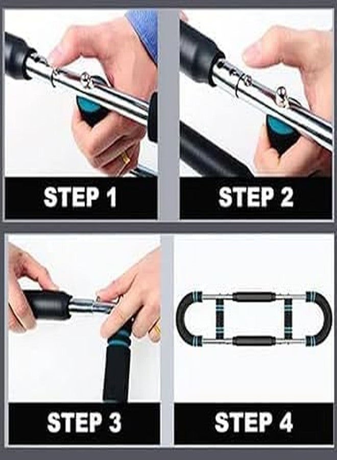 VARNH Power Twister Arm Exerciser - Heavy Duty Upper Body Workout Equipment for Men - Adjustable Resistance Rod for Biceps, Triceps, Chest & Forearms - Image 3