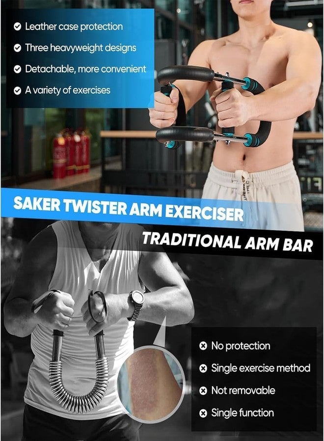 VARNH Power Twister Arm Exerciser - Heavy Duty Upper Body Workout Equipment for Men - Adjustable Resistance Rod for Biceps, Triceps, Chest & Forearms - Image 5
