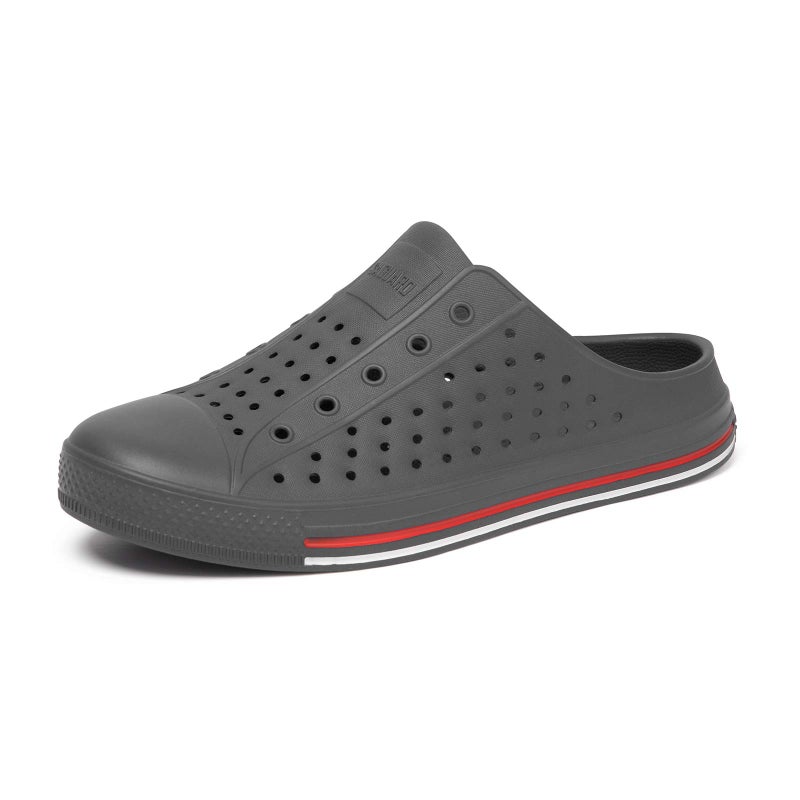 SAGUARO Women's Men's Garden Clogs Shoes Casual Slippers Unisex Quick Drying Sandals Summer Anti-Slip Beach Shoes Dark Gray 6.5 Women/4.5 Men - Image 1