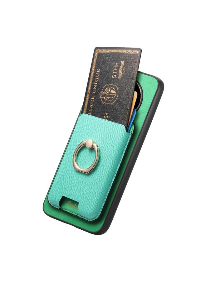 زبون جراب هاتف Honor X9C بتصميم متقاطع كلاسيكي من الجلد مع حلقة إدخال عمودية وحقيبة بطاقات MagSafe - Image 3