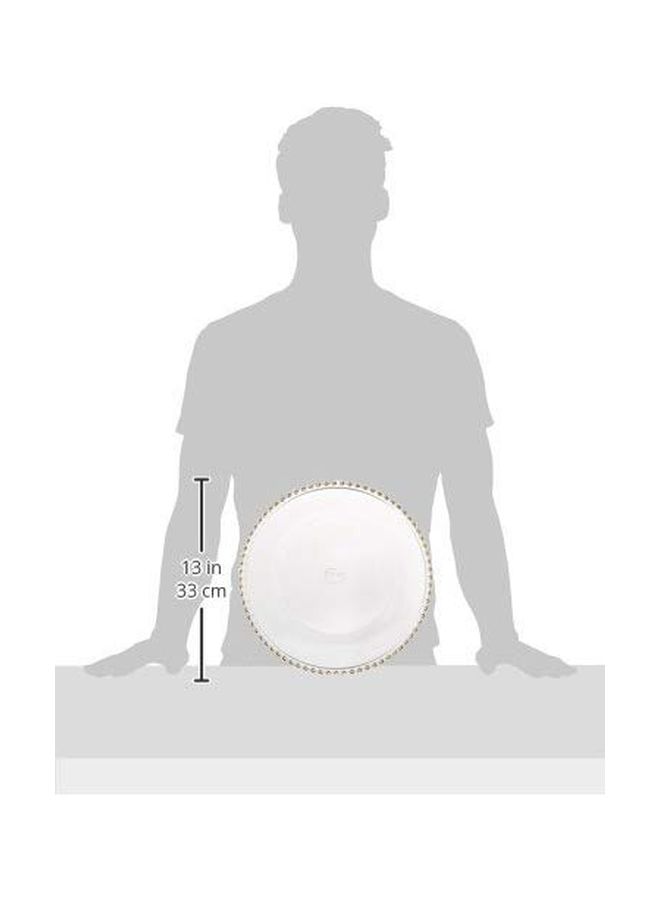 تشارجت باي جاي طبق سفلي مستدير مزين بخرز - Image 2