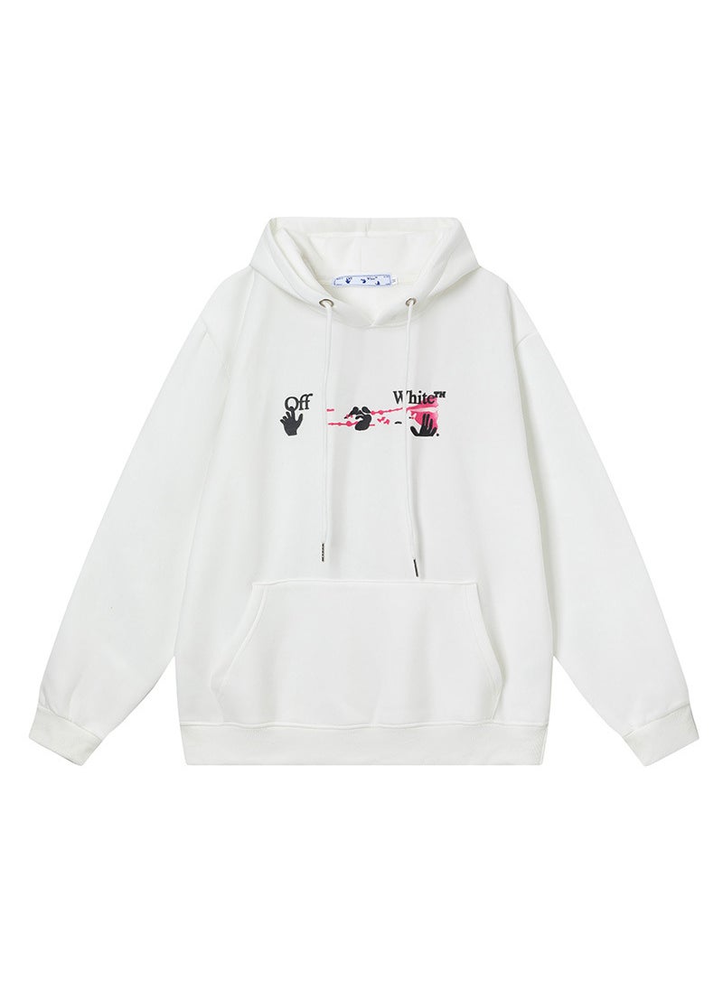 Generic - 2023 Autumn Winter 3D Pink Arrow Hoodie Black - Image 1