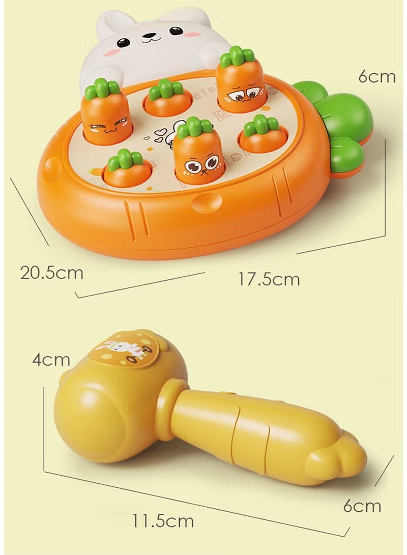 VarioNest Baby Hammering Pound & Tap Toy, Bunny Carrot Whack-a-Mole Early Learning Game – Motor Skills Development Interactive Toy for Toddlers Kids Age 2+Years,Education Early Development Toys - Image 2