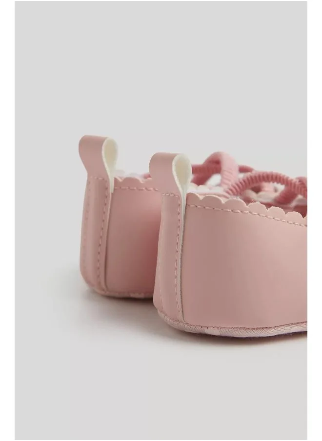 مذركير Pink Ballerina Baby Shoes