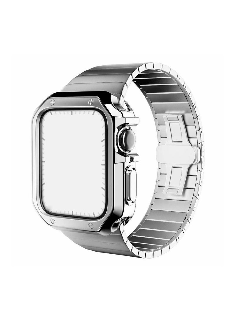 Y&D For Apple Watch Ultra 8/7 Generation 38/40/41mm Metal Strap With TPU Plating Case Suit - Image 1