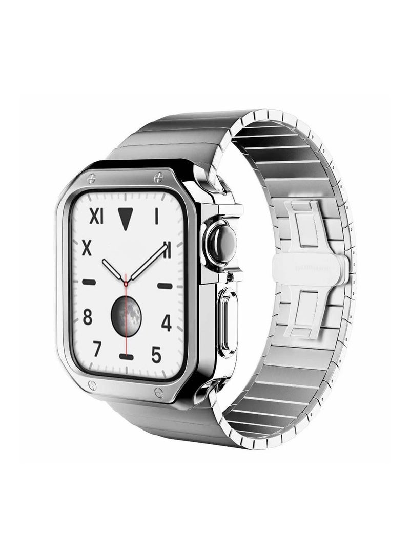 Y&D For Apple Watch Ultra 8/7 Generation 38/40/41mm Metal Strap With TPU Plating Case Suit - Image 2