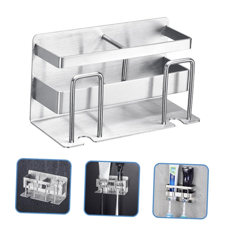 Stainless Steel Toothpaste Holder and Toothbrush Storage Rack for Bathroom - Image 5