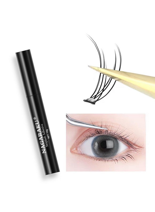 NAGARAKU Lash Cluster Glue, Lash Glue For Diy Lash Extensions White Long Retention Eyelash Glue Personal Diy Makeup At Home Waterproof Lash Bond Glue Mild High Adhesive Lash Glue For Beginners (10Ml) - Image 2