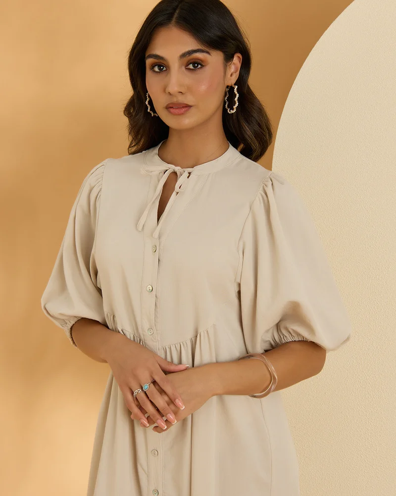 Redtag Women Beige Casual Dress
