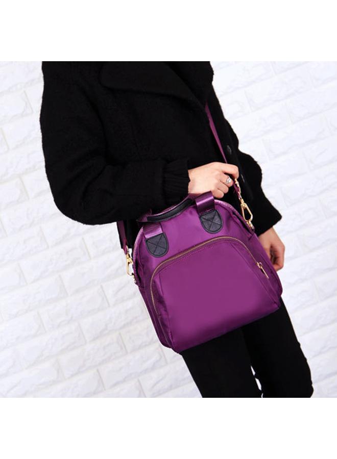 Fashion Western Style Women Large Capacity Oxford Handbag Messenger Single-shoulder Bag(Purple)