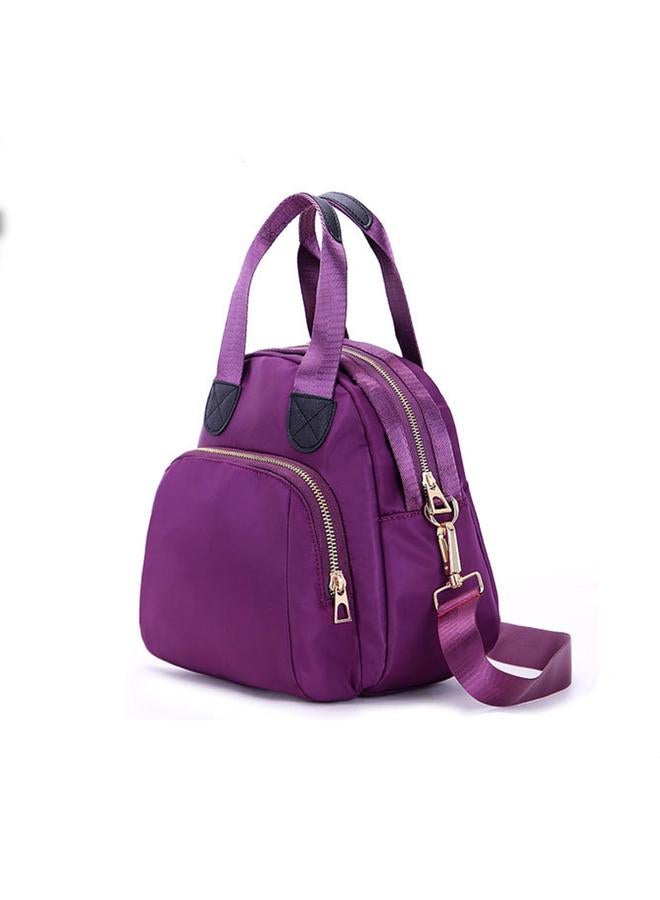 Fashion Western Style Women Large Capacity Oxford Handbag Messenger Single-shoulder Bag(Purple)