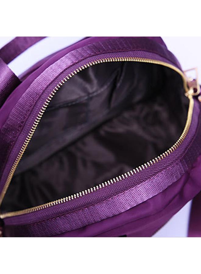 Fashion Western Style Women Large Capacity Oxford Handbag Messenger Single-shoulder Bag(Purple)