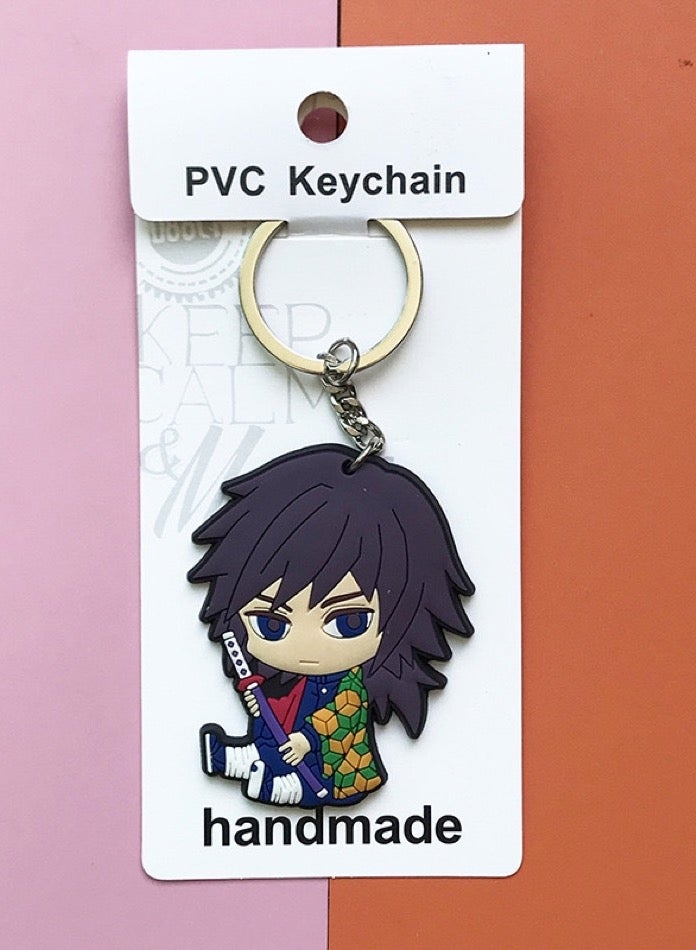 سلسلة مفاتيح مطاطية - أنمي قاتل الشياطين غيو