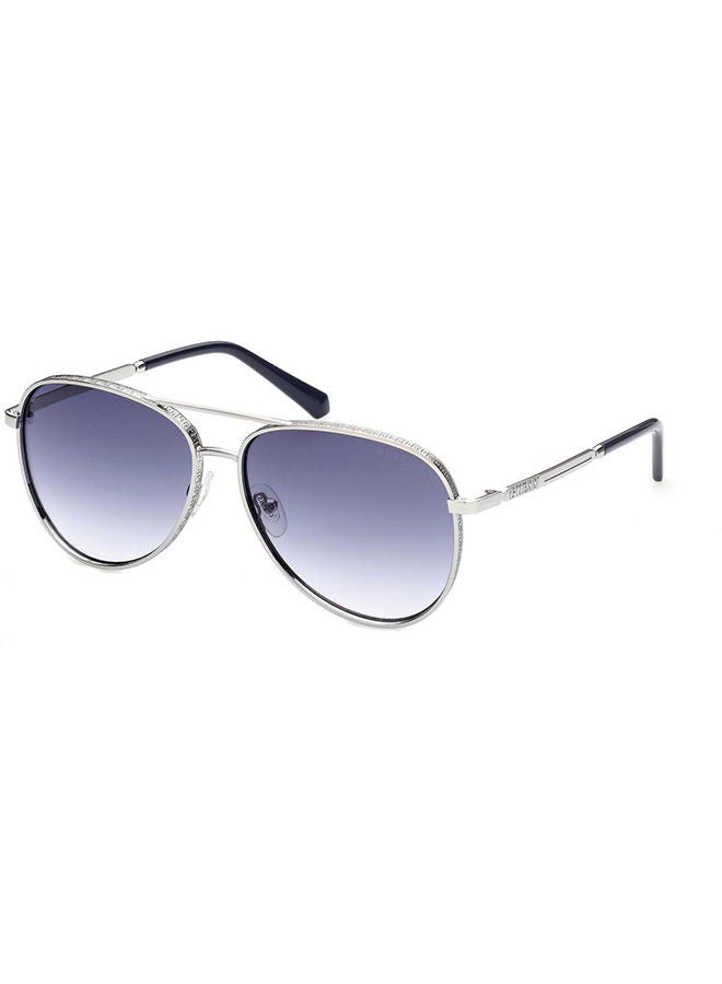 GUESS Unisex Aviator Sunglasses with Sky Tone Lenses - GU5206 10W 59mm - Image 2