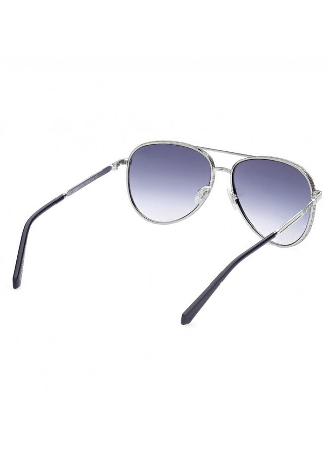 GUESS Unisex Aviator Sunglasses with Sky Tone Lenses - GU5206 10W 59mm - Image 3