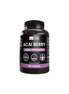 PURE ORIGINAL INGREDIENTS PURE ORIGINAL INGREDIENTS Acai Berry (365 Capsules) No Magnesium Or Rice Fillers, Always Pure, Lab Verified 