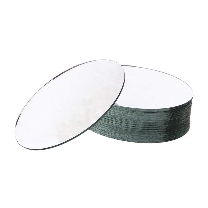 20PCS OVAL MIRROR MINI MIRROR FOR DIY CRAFTS ARTS PROJECTS TRAVELING FRAMING DECORATION S