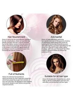 AYUREVER Red Onion Hair Oil For Hair Growth And Hair Fall Control, Prevents Dandruff With Deep Root Comb Applicator Enriched Onion Oil - 100 Ml  - Image 5