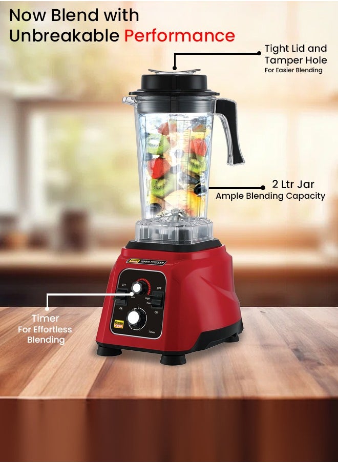 Easy Cook MH15 Hardfighter 1500 Watt Mixer Juicer Grinder | Heavy Duty Commercial Blender | Industrial Blender | 4x Performance  - Image 2