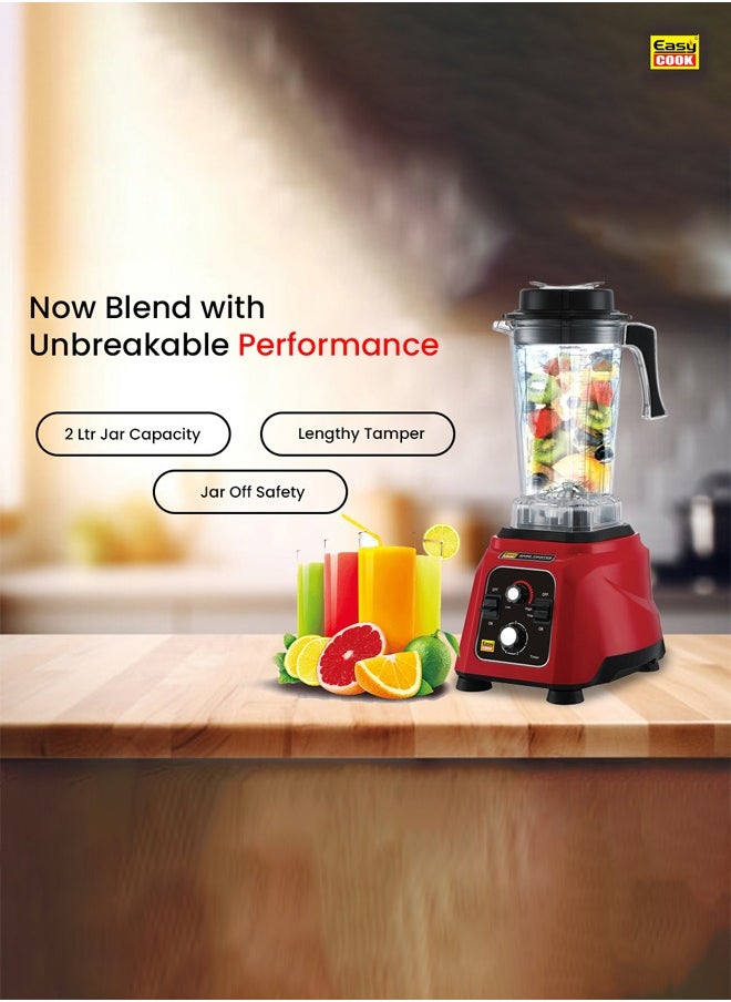 Easy Cook MH15 Hardfighter 1500 Watt Mixer Juicer Grinder | Heavy Duty Commercial Blender | Industrial Blender | 4x Performance  - Image 4