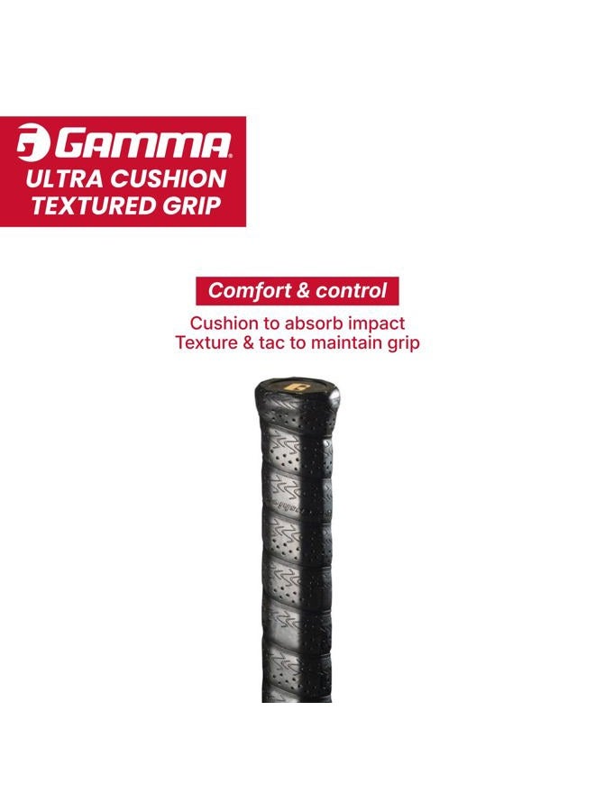 Gamma Sports Tennis Racquet Ultra Cushion Replacement Grips, Textured - Image 2