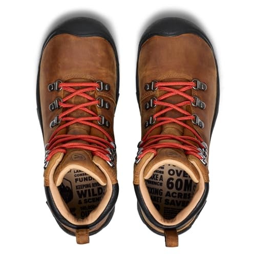 KEEN Women's Pyrenees Mid Height Waterproof Leather Hiking Boot, Syrup/Leather, 5 M (Medium) US - Image 5