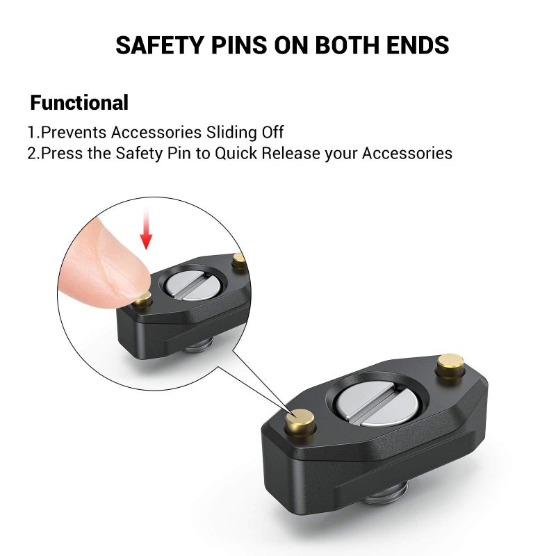 SmallRig NATO Rail with Locating Screw for ARRI 35mm BUN2501B - Image 3