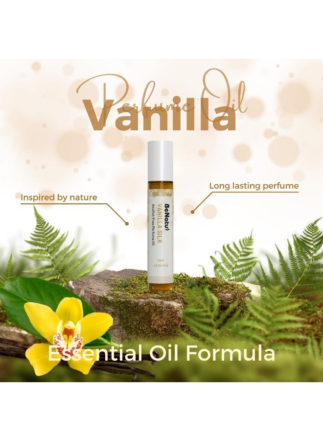 benatu Vanilla Perfume Oil Roll On for Women Alcohol Free Eau de ParfumTravel Size Essential Oil Body Fragrance Long Lasting Sweet Woody Scent 10 ml - Image 2