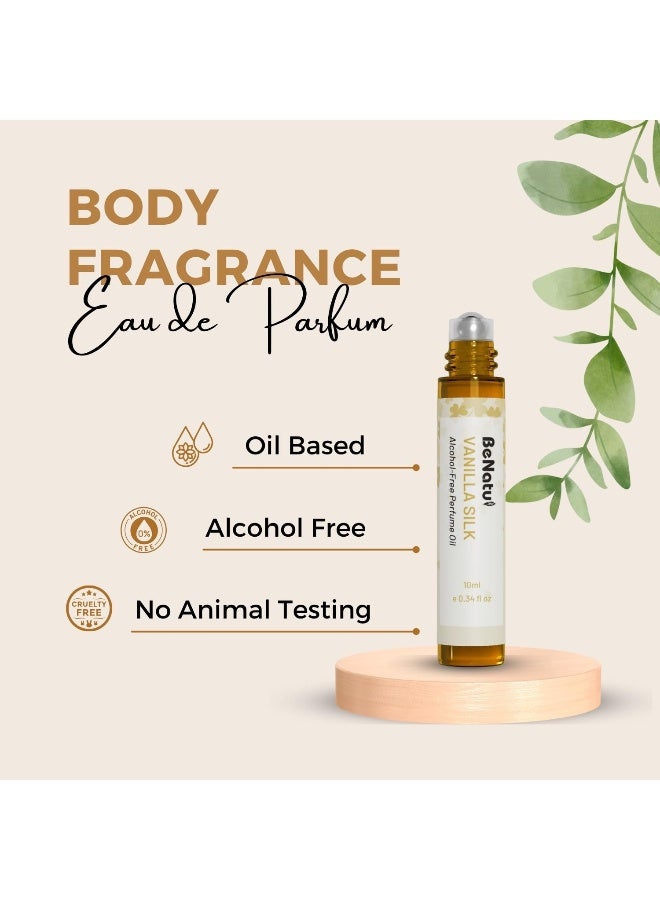 benatu Vanilla Perfume Oil Roll On for Women Alcohol Free Eau de ParfumTravel Size Essential Oil Body Fragrance Long Lasting Sweet Woody Scent 10 ml - Image 3