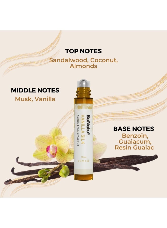 benatu Vanilla Perfume Oil Roll On for Women Alcohol Free Eau de ParfumTravel Size Essential Oil Body Fragrance Long Lasting Sweet Woody Scent 10 ml - Image 4