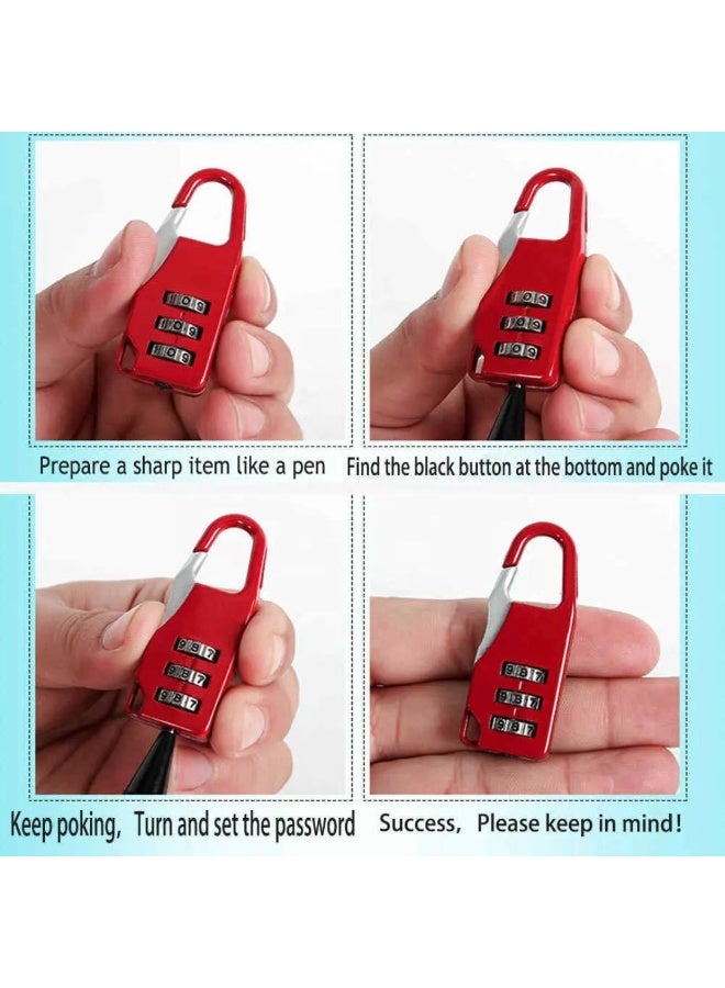 Small password lock Travel Suitcase Luggage Bag Code Padlock - Image 2