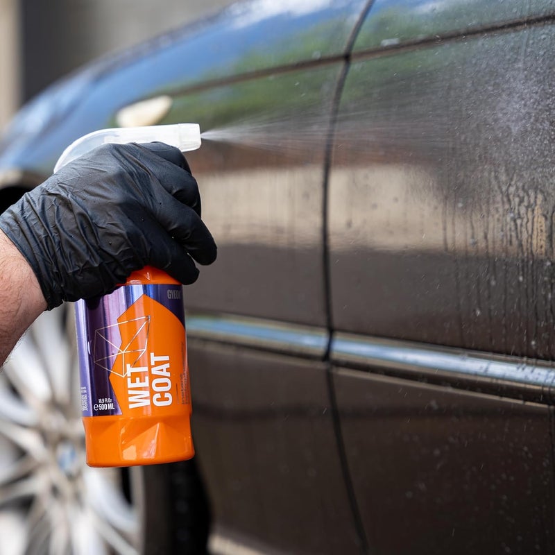 جيون GYEON Wet Coat 500ml - رذاذ طلاء سيراميك كاره للماء للسيارات - حلول عالية اللمعان لطلاء السيارة والعجلات والزجاج - تركيبة سهلة الاستخدام DIY بالرش والشطف سهل العناية اليومية - Image 5