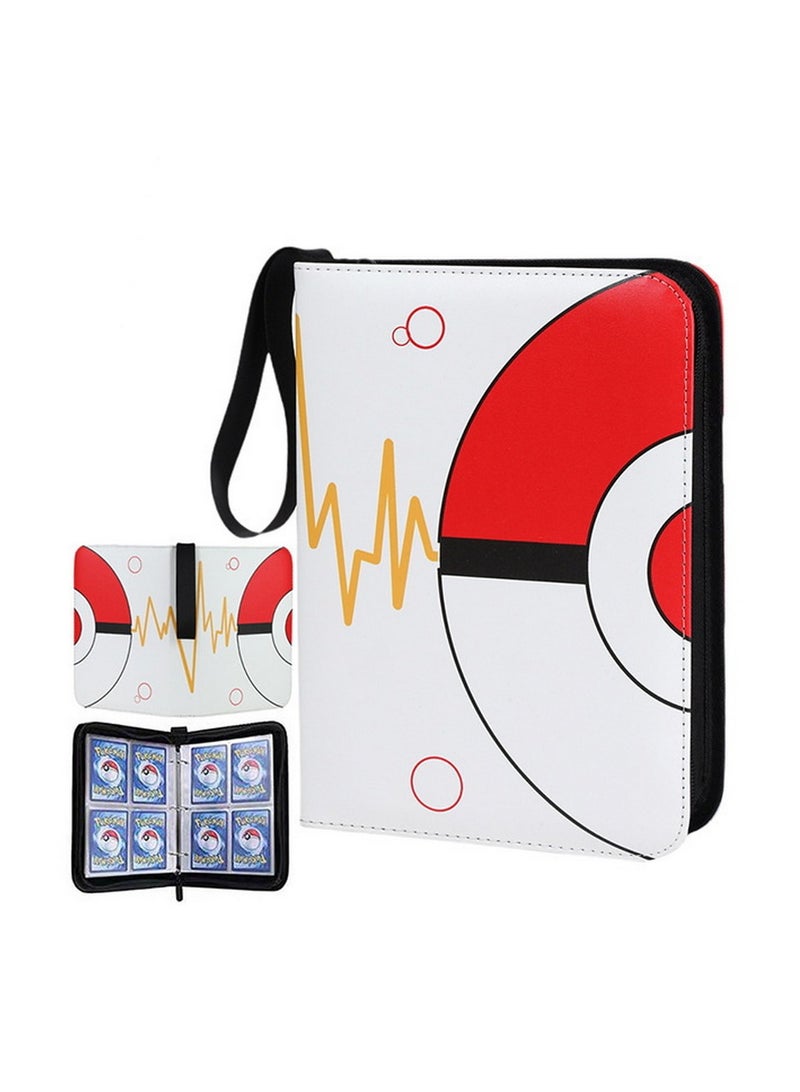 RATSAW Cards Binder Card Holder 4 Pocket Portable Card Collection Album Holder Book Fits 400 Cards With 50 Removable Sleeves Trading Card Binder with Carrying Case  - Image 1