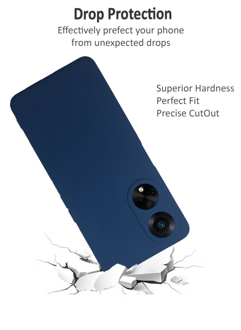 Waldic غطاء حماية خلفي من السيليكون لهاتف Oppo A98 5G - Blue Jay  - Image 2