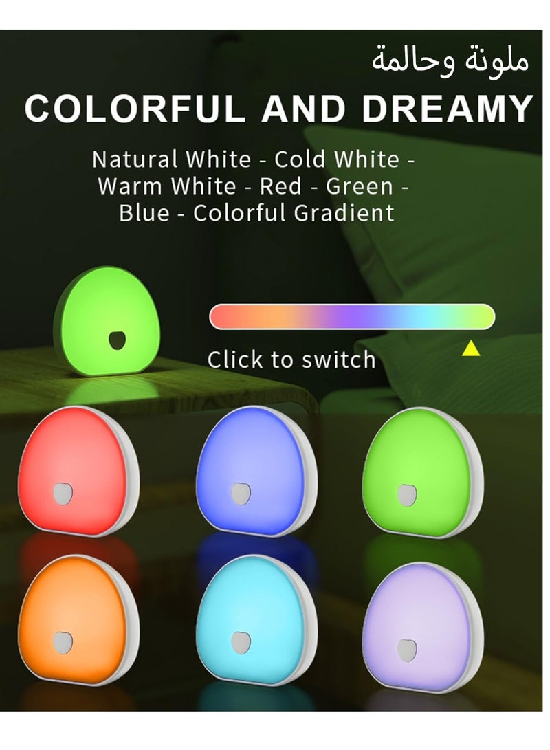 Night Lights with White Noise, Soothing Sounds, LED Touch Control Lamp for Breastfeeding, Portable Night Light, Memory Timer, Sleeping Baby Adults Kids(WhitePro) - Image 4