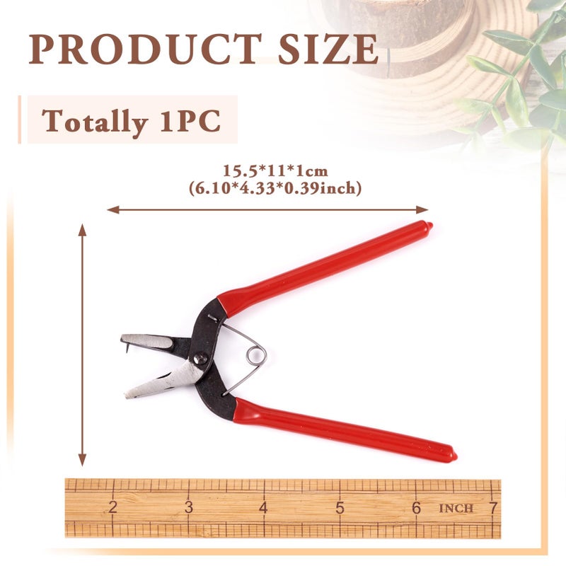PH PandaHall Pandahall Jewelry Hole Punch Pliers Jewelry Pliers Eyelet Pliers Craft Paper Leather Hole-punching Handed Tool Cutter Red Pin:1mm - Image 3