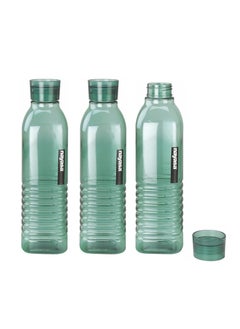 NAYASA Fridge Water Bottle Green Color Set of 3 Pcs - Dorino 1.0L 