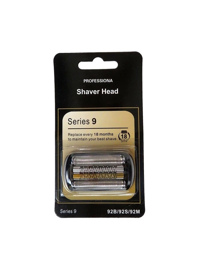 GRABOTE 92B Upgrade Shaver Head Electric Shaver Head Compatible with Braun Electric Shaver Series 9 9293s, 9295cc, 9296cc, 9297cc, 9299s 5791 Shaving Machines(Black)